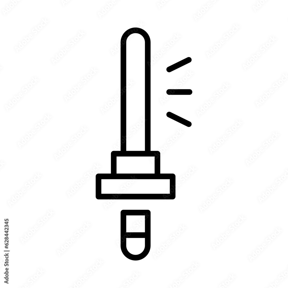 Lightsaber icon or logo isolated sign symbol vector illustration - high quality black style vector icons Lightsaber icon or logo isolated sign symbol vector illustration - high quality black style vector icons