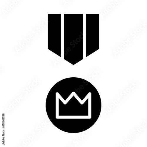medal icon or logo isolated sign symbol vector illustration - high quality black style vector icons