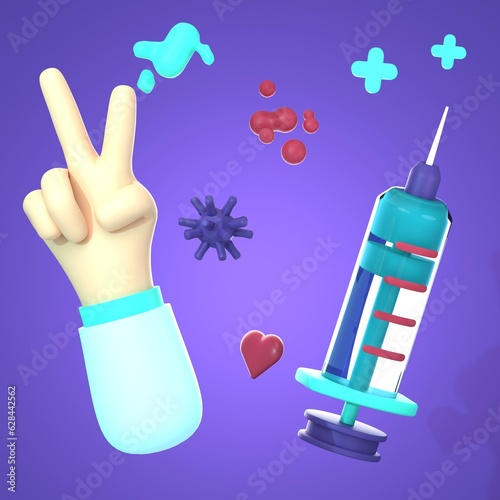3D Medical Icon Render Illustration (ID: 628442562)