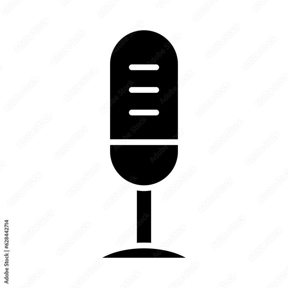 microphone icon or logo isolated sign symbol vector illustration - high quality black style vector icons microphone icon or logo isolated sign symbol vector illustration - high quality black style vector icons