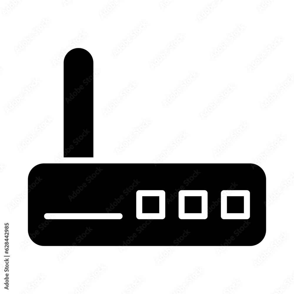 modem icon or logo isolated sign symbol vector illustration - high quality black style vector icons modem icon or logo isolated sign symbol vector illustration - high quality black style vector icons