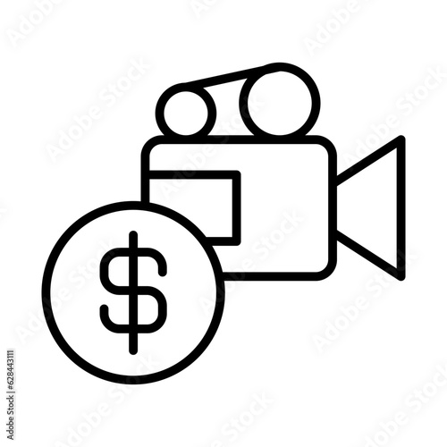 monetization icon or logo isolated sign symbol vector illustration - high quality black style vector icons