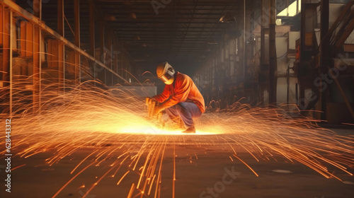 Manufacturing Brilliance: Welding in the Factory © Andrii 