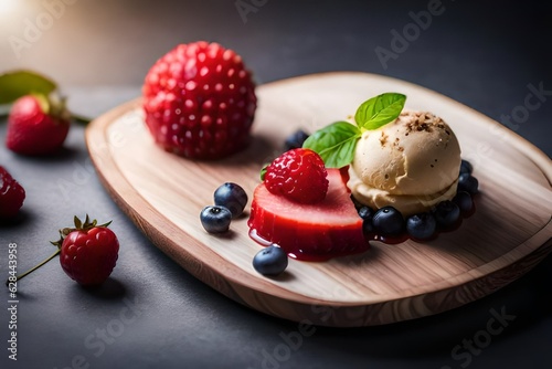 cake with strawberries