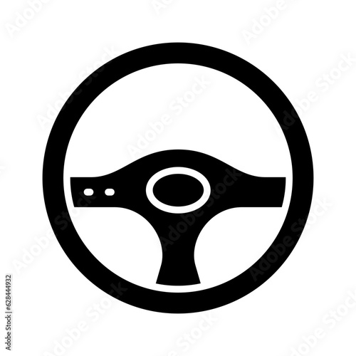 steering wheel icon or logo isolated sign symbol vector illustration - high quality black style vector icons