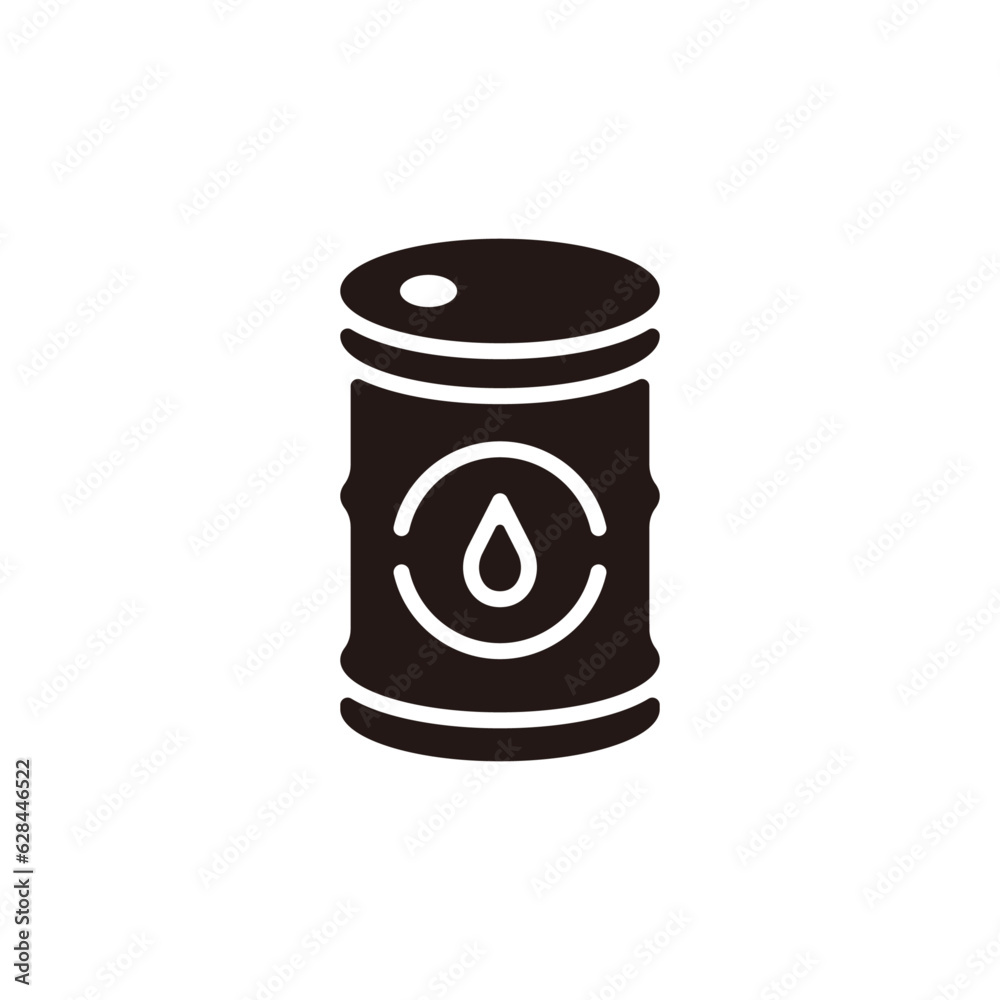 Petroleum icon.Flat silhouette version. Petroleum icon.Flat silhouette version.