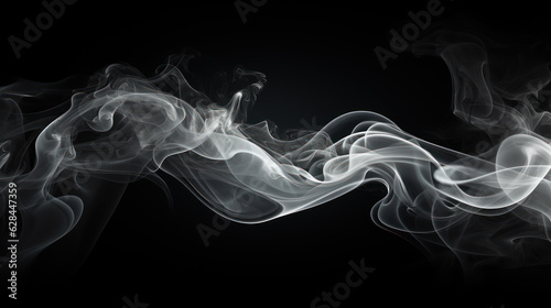 Mystical Whispers: Enigmatic White Smoke in Isolation. Generative AI