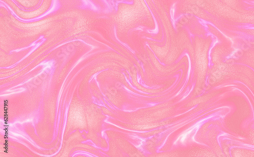Pink rose liquid marble or watercolor background with glitter foil texture. Pink marbled alcohol ink drawing effect. Luxury alcohol ink painting background design for wedding invitation.Elegant design