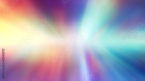 Light leaks and lens flare gradient blur background texture. Abstract 8k holographic multicolor rainbow prism haze photo overlay. a trendy nostalgic atmospheric vintage de-focused glow  Generative AI