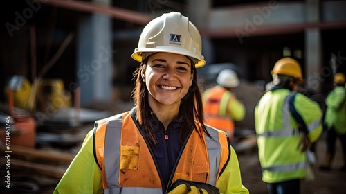 Constructions worker with PPE photo