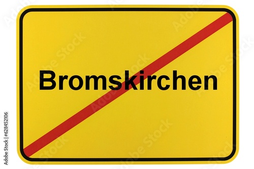 Illustration eines Ortsschildes der Gemeinde Bromskirchen in Hessen