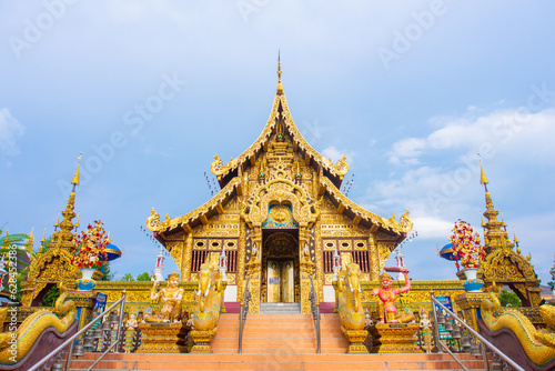 Temple in Thailand. tourist attraction. © kheartmanee