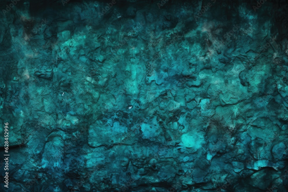 Dark Blue and Green Underwater Abstract: Enhanced Texture for Screen Background in Tonalist Style