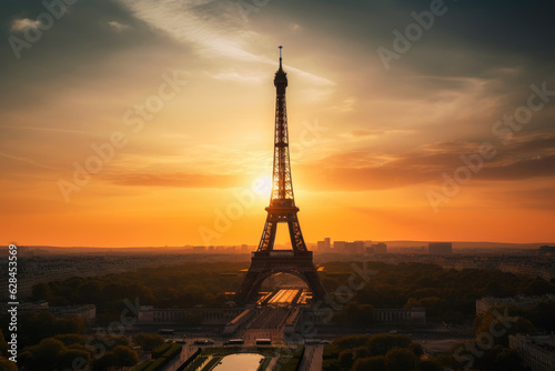 Morning Glow on the Eiffel Tower