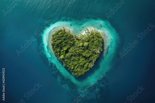 Caribbean Dreams: Love's Heart Found in Flight © Andrii 