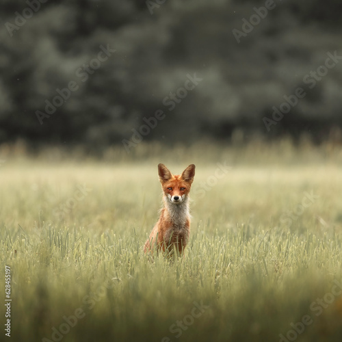 Obraz na plátně red fox in the wild