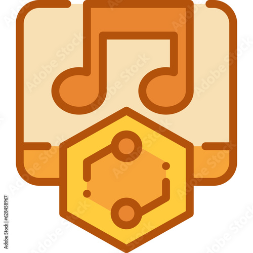 music two tone icon