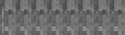 Wallpaper Mural Gray grey stone concrete terrace slabs, patio tiles floor texture background banner (Generative Ai) Torontodigital.ca