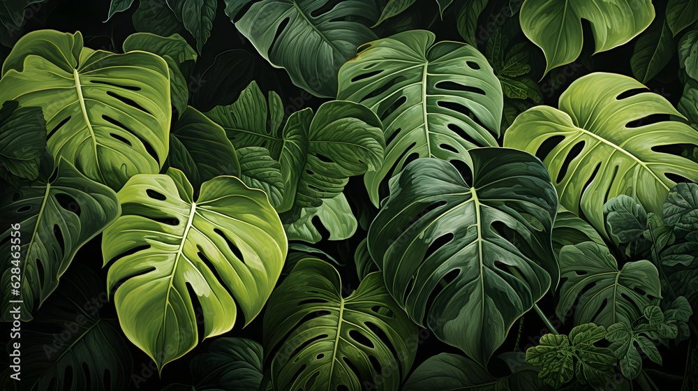 custom made wallpaper toronto digitalTropical lives background created with Generative AI technology