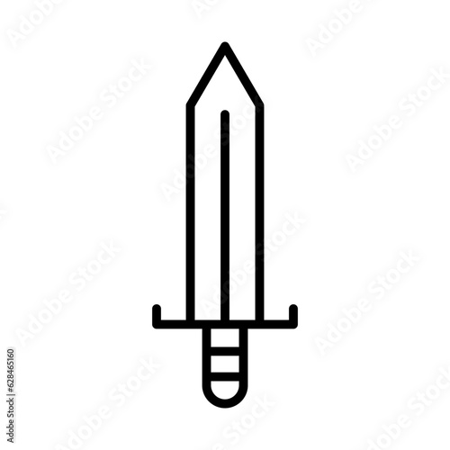 warrior sword icon or logo isolated sign symbol vector illustration - high quality black style vector icons