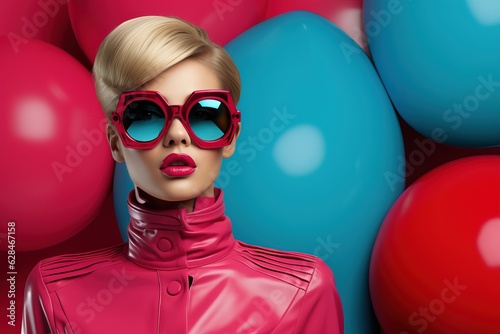 Glamour fashion portrait of...