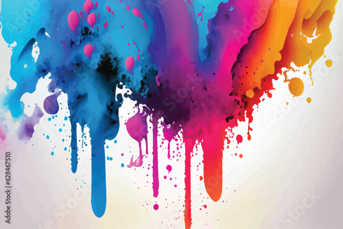 Colorful Ink splash background