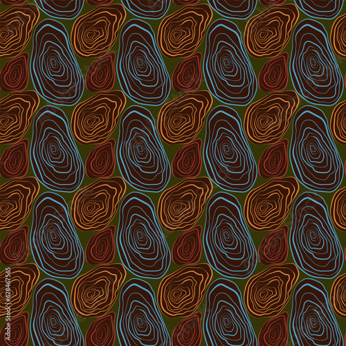 Seamless stylish templates with organic abstract shapes and lines. Organic structure of natural materials. the background is in a minimalist style of warm shades.