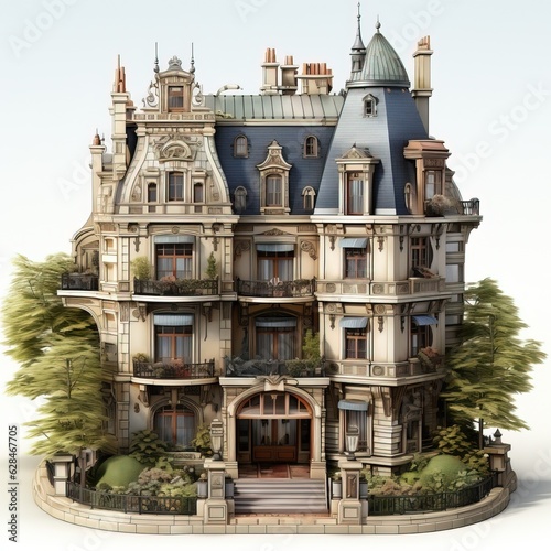 Old Parisian building model...
