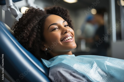 Woman in a dental appointme...