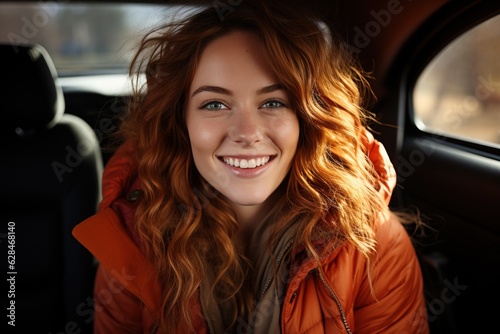 young woman on a car, gener...