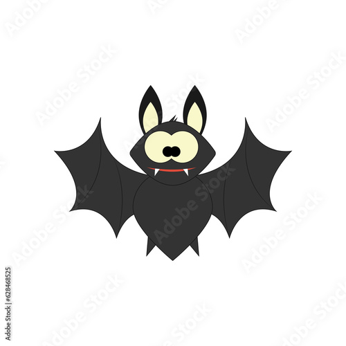 Vector illustration of a bat for halloween