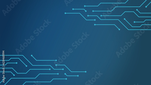 Circuit Board Background Technology Texture Blue Gradient
