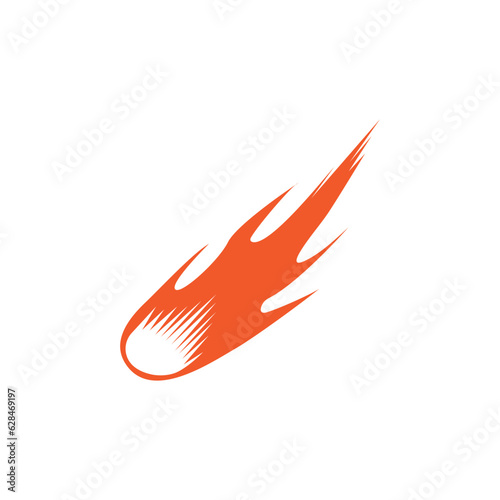 Meteor icon logo design illustration