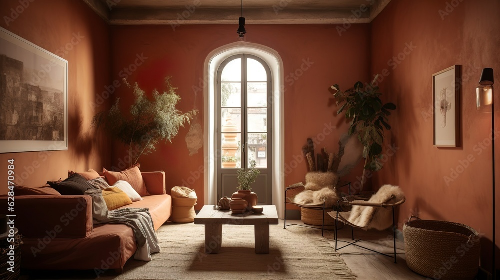Cozy and bohemian style mediterranean interior Cozy and bohemian style mediterranean interior