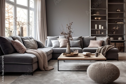 interior of modern living room ,Generative AI © Azar