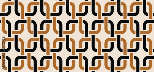 abstract geometric chain seamless pattern. chain pattern, geometric pattern, link pattern.