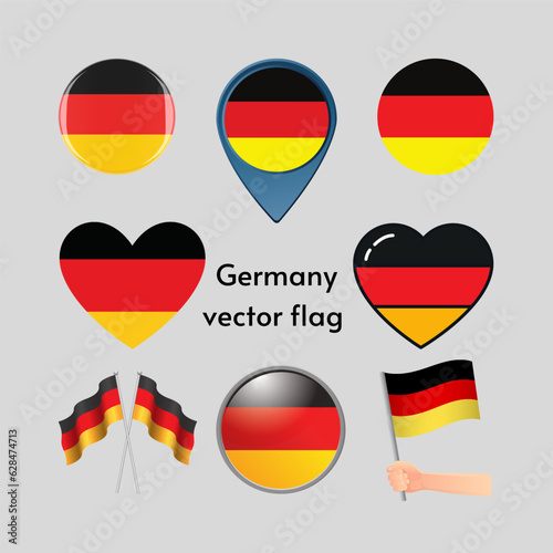 Vector german flag  a resource for graphic design 