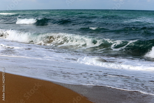 Sandy beach on the Mediterranean Sea