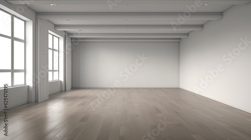 empty interior room  generative ai