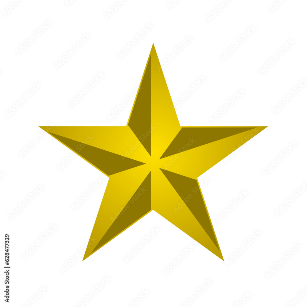Obraz premium Icon golden star