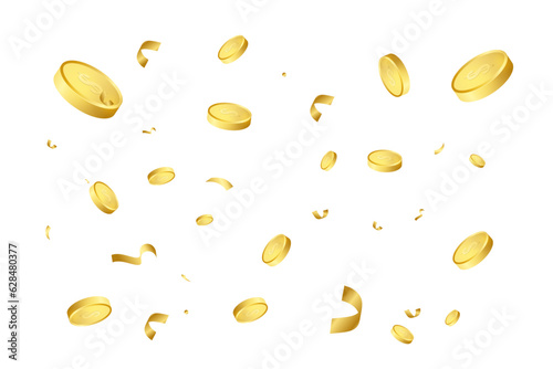 floating coins
