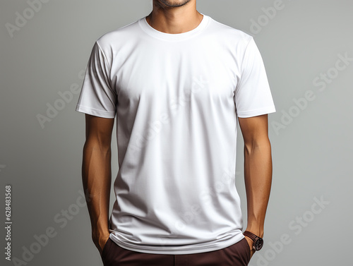 man in white t shirt