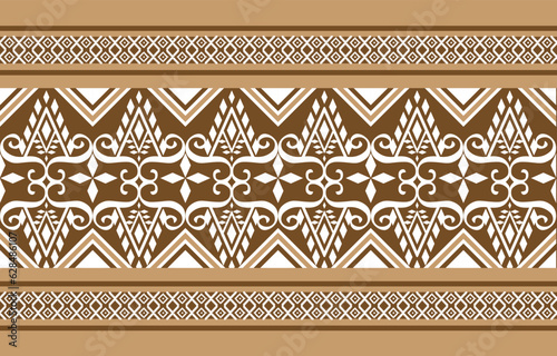 Tribal Tatttern Thai geometric ethnic oriental pattern traditional on pink and white background.Aztec style,embroidery,abstract,vector illustration.design for texture,fabric,clothing,wrapping,carpet.