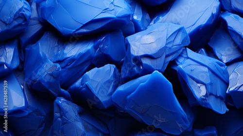 Blue  stones, a blue background for wallpaper, monochromatic stones, monochromatic background, blue monochrome, in the color of the artist Yves Klein.