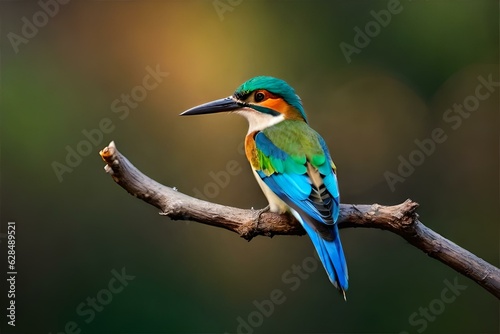 kingfisher on branch © UMAR_ART