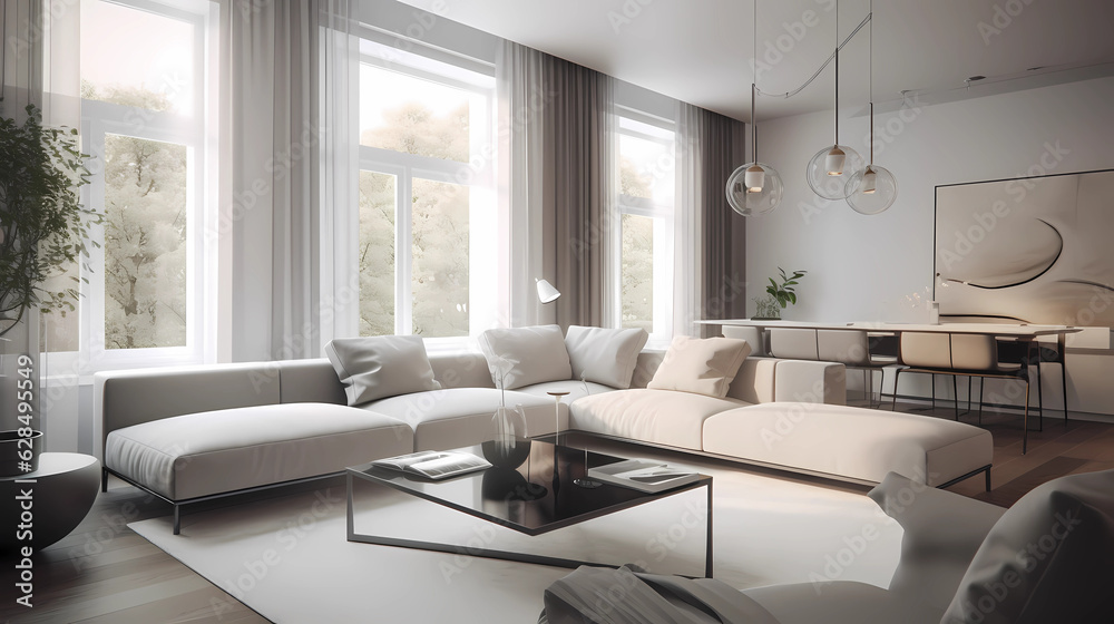 Fototapeta premium modern home interior