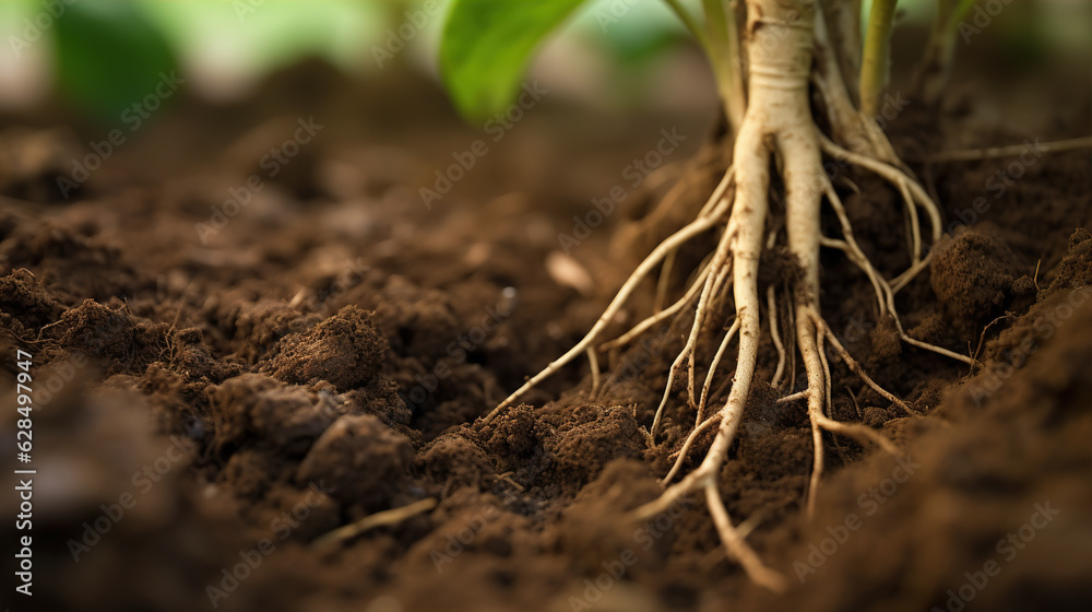 Coffee Plant Roots Description An intriguing closeup of coffee plant