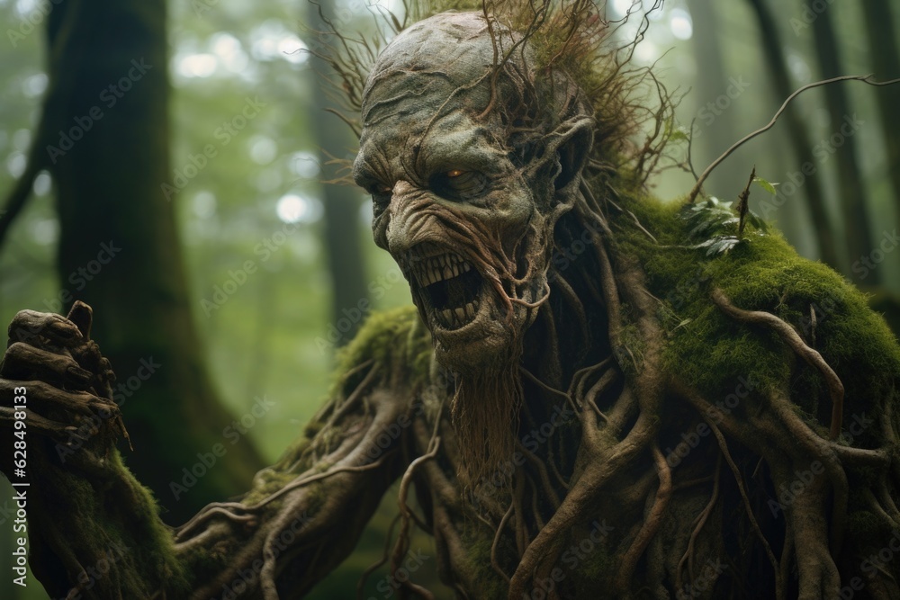Forest huge wood monster Forest huge wood monster