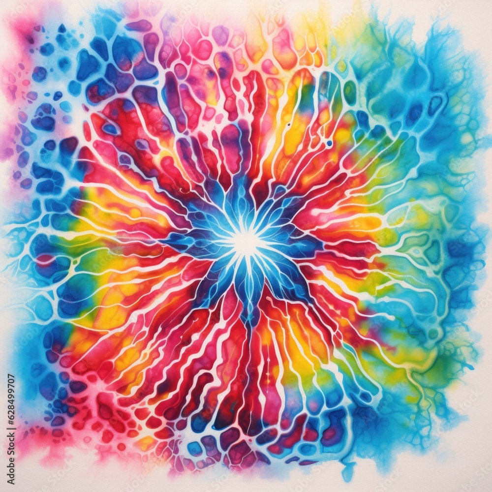 Fototapeta premium Tie Dye colorful background.