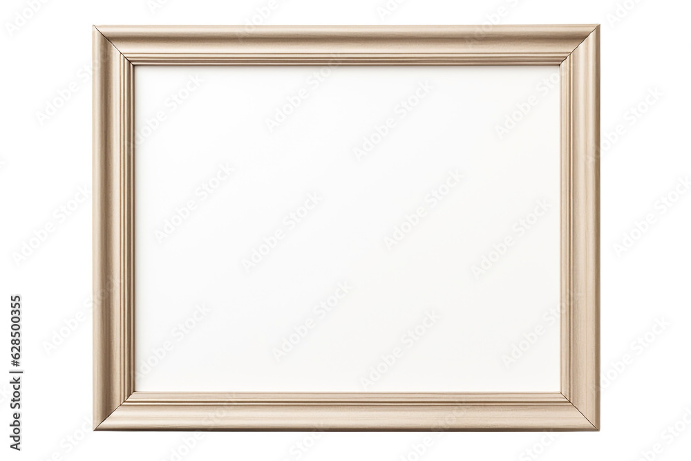Mockup light wooden frame isolated on white background with empty space for image. Artwork template for painting, photo or poster. Mockup light wooden frame isolated on white background with empty space for image. Artwork template for painting, photo or poster.